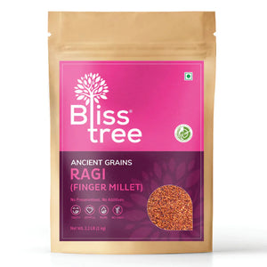 parboiled finger millet (ragi) - non-hybrid - 1kg (2.2 lb)