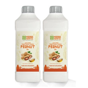 Cold Pressed  Peanut Oil - Madras Pantry Co - 1L ( 2 Pack)