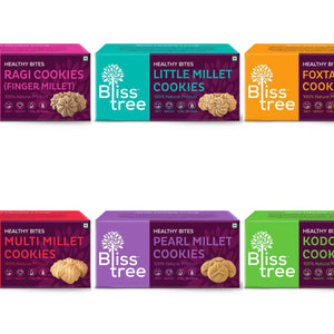 millet cookies - 6 pack combo - 450g