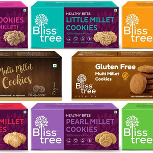Millet Cookies - 8 Pack Combo - 600g