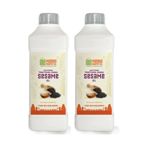 Cold Pressed Sesame Oil - Madras Pantry Co - 1L ( 2 Pack)